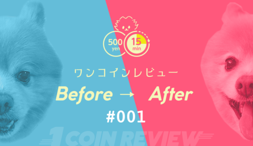ワンコインレビュー Before→After #001